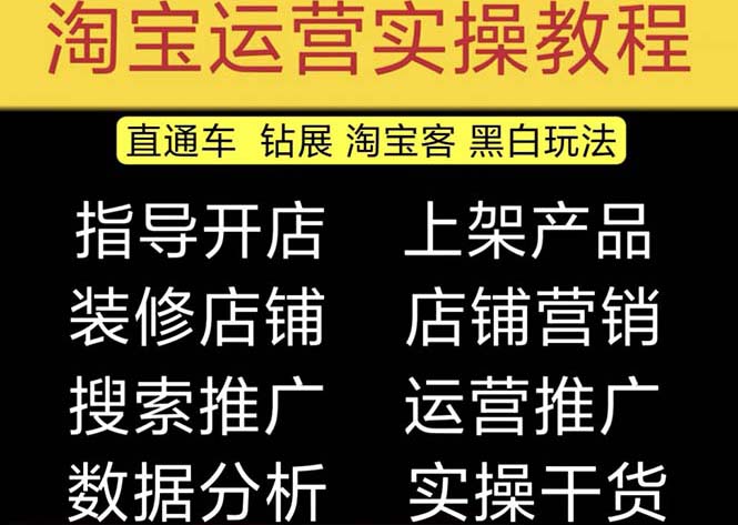 2023淘宝开店教程0基础到高级全套视频网店电商运营培训教学课程（2月更新）-搞钱社