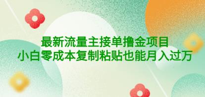 公众号最新流量主接单撸金项目，小白零成本复制粘贴也能月入过万￼￼-搞钱社