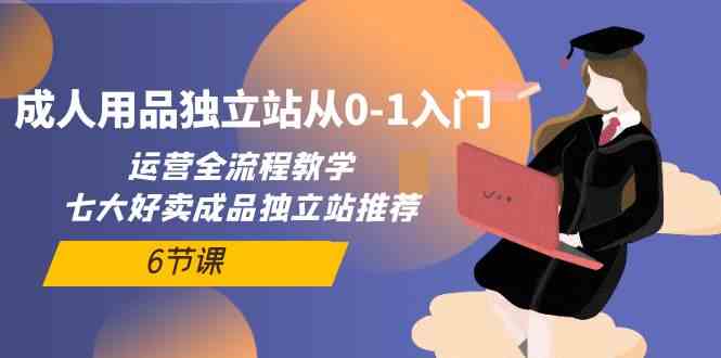 成人用品独立站从0-1入门，运营全流程教学，七大好卖成品独立站推荐（6节课）-搞钱社