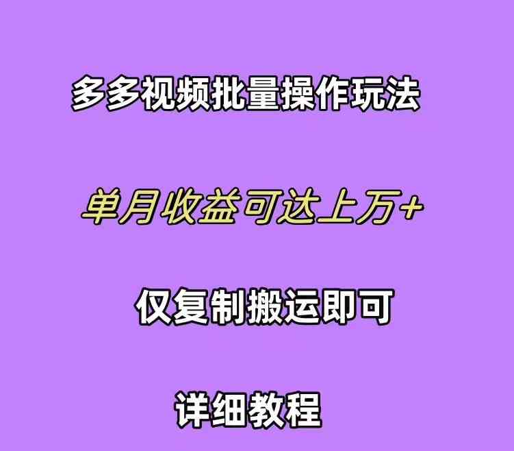 （10029期）拼多多视频带货快速过爆款选品教程 每天轻轻松松赚取三位数佣金 小白必…-搞钱社