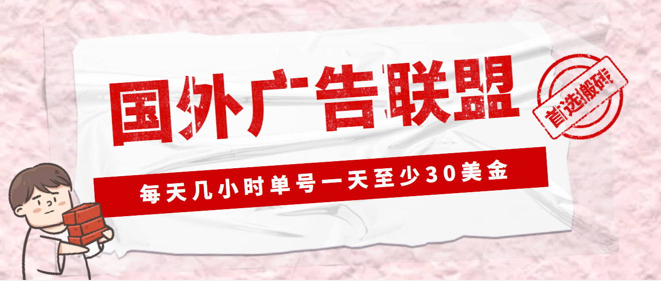 外面收费1980最新国外LEAD广告联盟搬砖项目，单号一天至少30美金(详细教程)-搞钱社