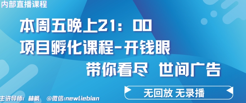 4.26日内部回放课程《项目孵化-开钱眼》赚钱的底层逻辑-搞钱社