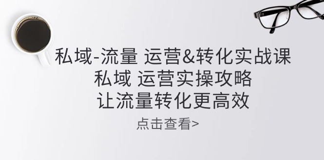 （10739期）私域-流量 运营&转化实操课：私域 运营实操攻略 让流量转化更高效-搞钱社