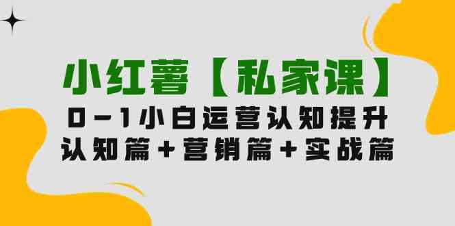 （9910期）小红薯【私家课】0-1玩赚小红书内容营销，认知篇+营销篇+实战篇（11节课）-搞钱社