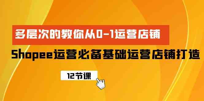 （9993期）Shopee-运营必备基础运营店铺打造，多层次的教你从0-1运营店铺-搞钱社