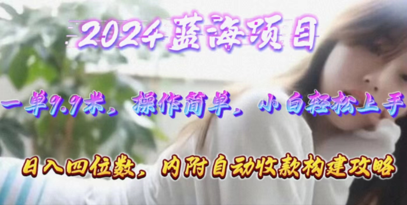 （10204期）年轻群体的蓝海市场，1单9.9元，操作简单，小白轻松上手，日入四位数-搞钱社